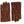 Hestra brown suede gloves with decorative stitching
