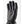 Hestra black leather glove palm view