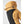 Hestra tan leather and grey wool mitten with button detail