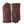 Hestra brown leather gloves with decorative stitching