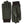 Hestra dark green suede gloves with ribbed knit cuffs