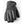 Black leather glove with decorative stitching on the back