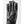 Black leather glove with visible exterior stitching