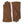 Hestra brown suede gloves with decorative stitching