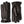Hestra black leather gloves with snap button wrist strap