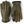 Hestra olive green leather gloves with black ribbed cuffs