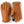 Hestra tan leather gloves with ribbed knit cuffs and black fingertip details