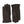 Hestra dark brown leather gloves with decorative stitching on the back