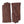 Hestra brown leather gloves with decorative stitching on the back