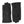 Hestra black leather gloves with decorative stitching