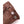 Brown leather Hestra glove cuff with metal snap button closure