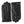Hestra black leather gloves with wrist strap and snap button closure