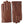 Hestra brown leather gloves with snap button closure