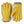 Hestra yellow leather gloves with grey ribbed cuffs