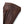 Close up of brown textured leather glove cuff with visible stitching