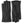 Pair of black textured leather gloves with stitched detailing