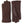Pair of brown leather gloves with stitched detailing