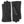 Hestra black leather gloves with decorative stitching