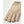 Beige Hestra knit glove with ribbed cuff and brand logo patch