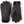 Hestra brown leather gloves with black ribbed cuffs