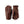 Hestra brown leather gloves with ribbed cuffs