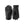 Hestra black leather gloves with ribbed cuffs