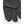 Close up of dark grey knit gloves
