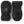Pair of black Hestra mittens with grey ribbed cuffs and Hestra brand logo patch