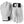 Hestra white leather gloves with black wrist cuffs