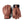 Hestra brown leather gloves with black wrist cuffs