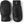 Hestra black leather mittens with adjustable wrist straps