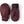 Hestra burgundy leather mittens with black wrist cuffs