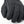 Hestra black leather glove detail