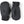 Pair of black Hestra mittens with adjustable wrist straps