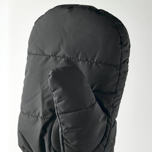 Black Hestra quilted insulated mitten
