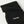 Black Hestra ribbed knit glove with folded cuff and brand label