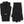 Pair of black Hestra knit gloves with ribbed cuffs