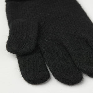 Hestra black knit glove