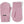 Hestra pink knit mittens with ribbed cuffs
