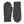 Hestra charcoal grey wool knit mittens with ribbed cuffs