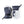 Hestra navy and white three-finger ski mittens with adjustable wrist straps