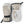 Hestra beige and white three finger ski mittens with black wrist straps and adjustable cuffs