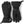 Pair of black Hestra ski gloves with adjustable wrist straps and logo patch