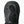 Black leather and fabric winter mitten