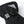Black Hestra glove cuff with adjustable strap and triangular brand logo