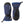Hestra blue and black insulated winter mittens with adjustable wrist straps