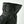 Black leather glove cuff with elasticated wrist and velcro strap