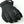 Black Hestra winter glove with leather palm and logo patch