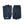 Hestra blue wool knit gloves with ribbed cuffs