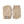 Beige Hestra knit gloves with ribbed cuffs and brand logo patch